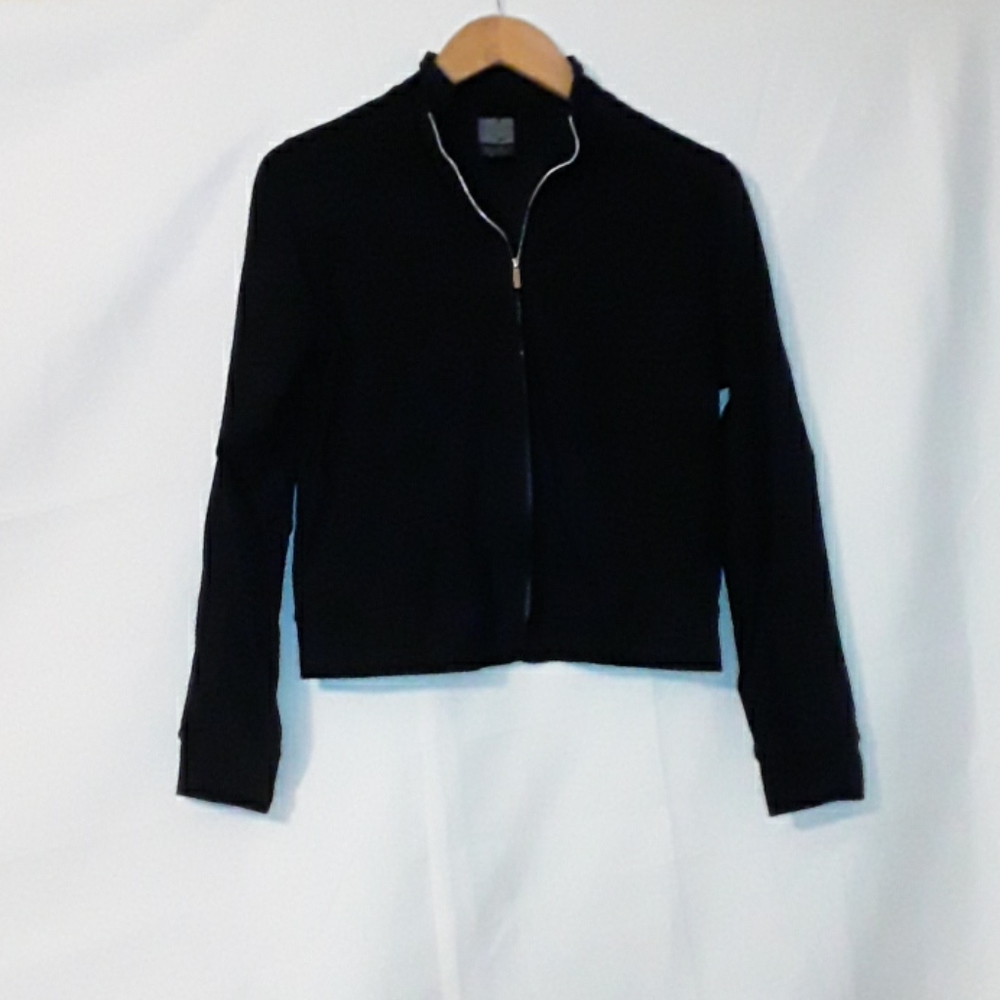 Nike Dri-fit Zip Up Black Jacket Small